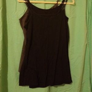 Lot of 2 spaghetti strap tanks. Large